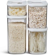 Mepal Modula tárolóedény szett 4 részes fehér - 1000ml, 1500ml, 425ml élelmiszer tároló - 4 piece set, White 1