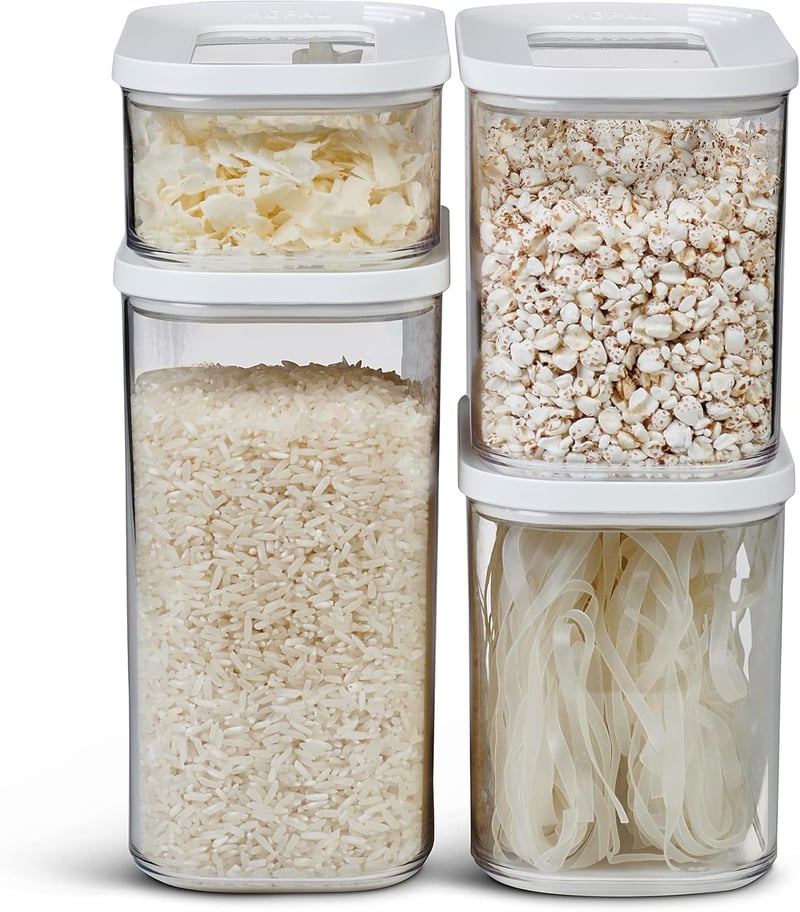 Mepal Modula tárolóedény szett 4 részes fehér - 1000ml, 1500ml, 425ml élelmiszer tároló - 4 piece set, White