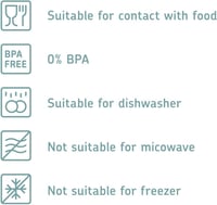 Mepal Modula tárolóedény szett 4 részes fehér - 1000ml, 1500ml, 425ml élelmiszer tároló - 4 piece set, White 4