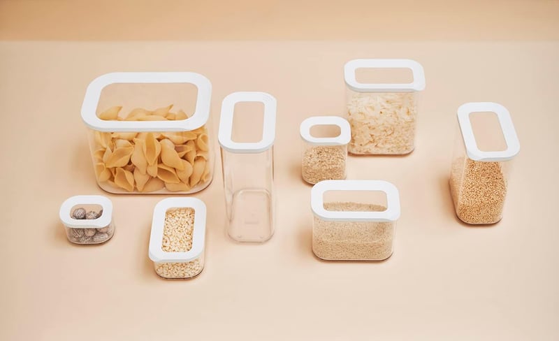 Mepal Modula tárolóedény szett 4 részes fehér - 1000ml, 1500ml, 425ml élelmiszer tároló - 4 piece set, White