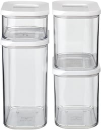 Mepal Modula tárolóedény szett 4 részes fehér - 1000ml, 1500ml, 425ml élelmiszer tároló - 4 piece set, White 2