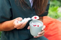Desiatový box Mepal Ellipse Mini na müsli a jogurt - Oddelené priehradky - Vhodné do mrazničky, mikrovlnnej rúry a umývačky riadu - 300 ml + 120 ml 2