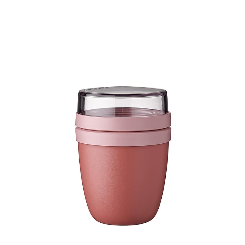 Pohár na müsli s jogurtom Mepal Ellipse - 300 ml + 120 ml - Vivid Mauve - Vhodný do mrazničky, mikrovlnnej rúry a umývačky riadu