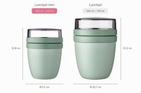 Pohár na müsli s jogurtom Mepal Ellipse - 300 ml + 120 ml - Vivid Mauve - Vhodný do mrazničky, mikrovlnnej rúry a umývačky riadu 5