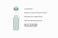 Detská fľaša na vodu Mepal Pop-up Campus 400 ml – Školská fľaša, ktorá netečie – Bez BPA a vhodná do umývačky riadu – Labková patrola (dievčenská) 2
