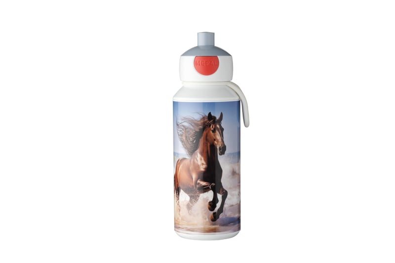 Mepal Pop-up Campus boca za vodu 400 ml - Wild Horse - školska boca koja ne curi, višekratna, bez BPA, periva u perilici posuđa