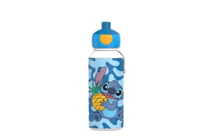 Detská školská fľaša na vodu Mepal Pop-up Campus – motív Stitch, nepriepustná, bez obsahu BPA, vhodná do umývačky riadu – 400 ml