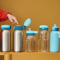 Izolovaná fľaša na vodu pre deti Mepal Campus, s výklopným viečkom na kliknutie, vhodná aj na sýtené nápoje, nepriepustná, 500 ml, Cool Pink 6