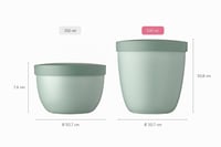 Mepal Snackpot Ellipse ételtároló doboz – 500 ml, Nordic Black – fagyasztóban, mikrohullámú sütőben és mosogatógépben is használható 5