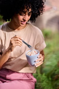 Mepal Snackpot Ellipse ételtároló doboz – 500 ml, Nordic Black – fagyasztóban, mikrohullámú sütőben és mosogatógépben is használható 3