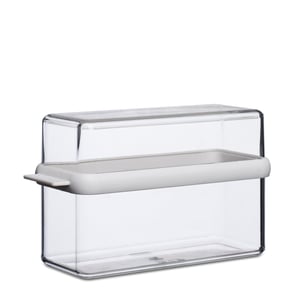 Recipient pentru biscuiți și pâine crocantă (knäckebrod) Mepal Stora, ermetic, 1600 ml, alb/transparent, 9 x 12,8 cm