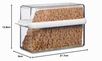 Recipient pentru biscuiți și pâine crocantă (knäckebrod) Mepal Stora, ermetic, 1600 ml, alb/transparent, 9 x 12,8 cm 5