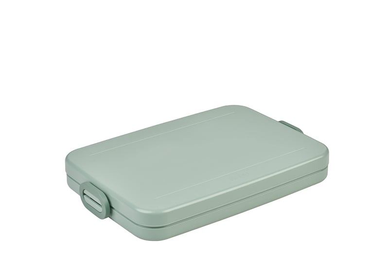 Desiatový box Mepal Take A Break Flat do tašky na notebook alebo batoha - na 2 sendviče alebo 4 krajce chleba - 800 ml - Nordic Sage
