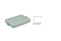 Desiatový box Mepal Take A Break Flat do tašky na notebook alebo batoha - na 2 sendviče alebo 4 krajce chleba - 800 ml - Nordic Sage 2