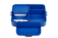 Cutie pentru prânz Mepal Take A Break Large Bento cu compartimente - 1500 ml - Vivid Blue - Pentru sandvișuri, gustări și resturi de mâncare 1