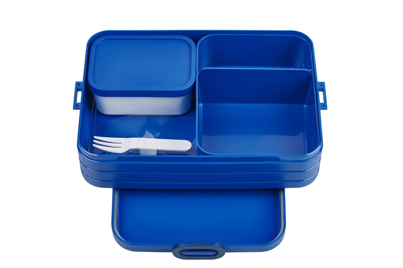 Cutie pentru prânz Mepal Take A Break Large Bento cu compartimente - 1500 ml - Vivid Blue - Pentru sandvișuri, gustări și resturi de mâncare