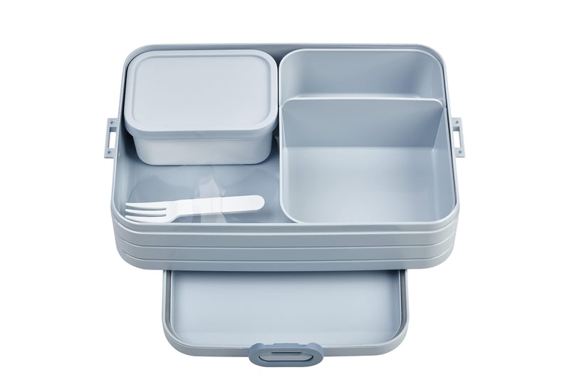 Mepal Take A Break Large Bento kutija za ručak s pretincima - 1500 ml - Nordic Blue - spremnik za sendviče i grickalice