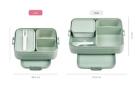 Mepal Take A Break Midi Bento obedár 900 ml – Dóza na jedlo s priehradkami na sendviče a desiatu – Vivid Mauve 6