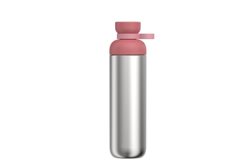 Nerezová fľaša na vodu Mepal Vita 900 ml – Vivid Mauve – s 2 otvormi, nepriepustná, vhodná do umývačky riadu, veľká fľaša na pitie