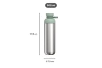 Nerezová fľaša na vodu Mepal Vita 900 ml – Nordic sage – s 2 otvormi, nepriepustná, vhodná do umývačky riadu 3