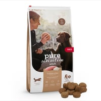 MERA Pure Sensitive suché krmivo pre psov s morkou a ryžou – pre citlivých psov, bez pšenice a cukru, pre dospelých psov, 12,5 kg 1