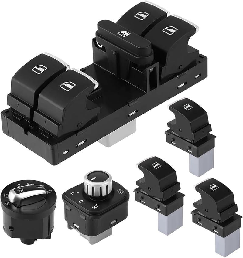 Merautop SJ 6 részes ablakmotor kapcsoló szett VW Golf Passat B6 B7 2004-2013