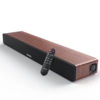 MEREDO D47 Plus Soundbar za TV, s ugrađenim subwooferom, 165W, 2.1 kanalni, 5 EQ načina, Bluetooth 5.0, optički, ARC, 78 cm, smeđa 1