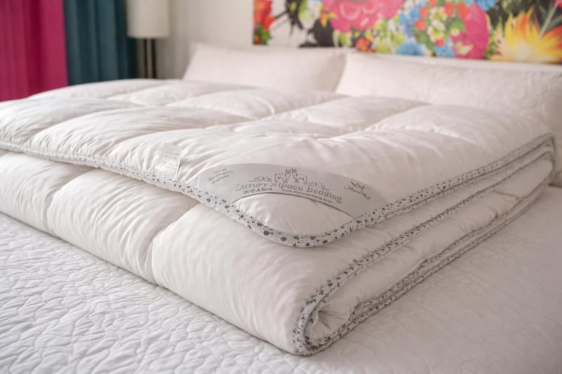 Merino Wool Luxus Alpaka Gyapjú Paplan 140x200 cm Egyszemélyes Minden Évszakra