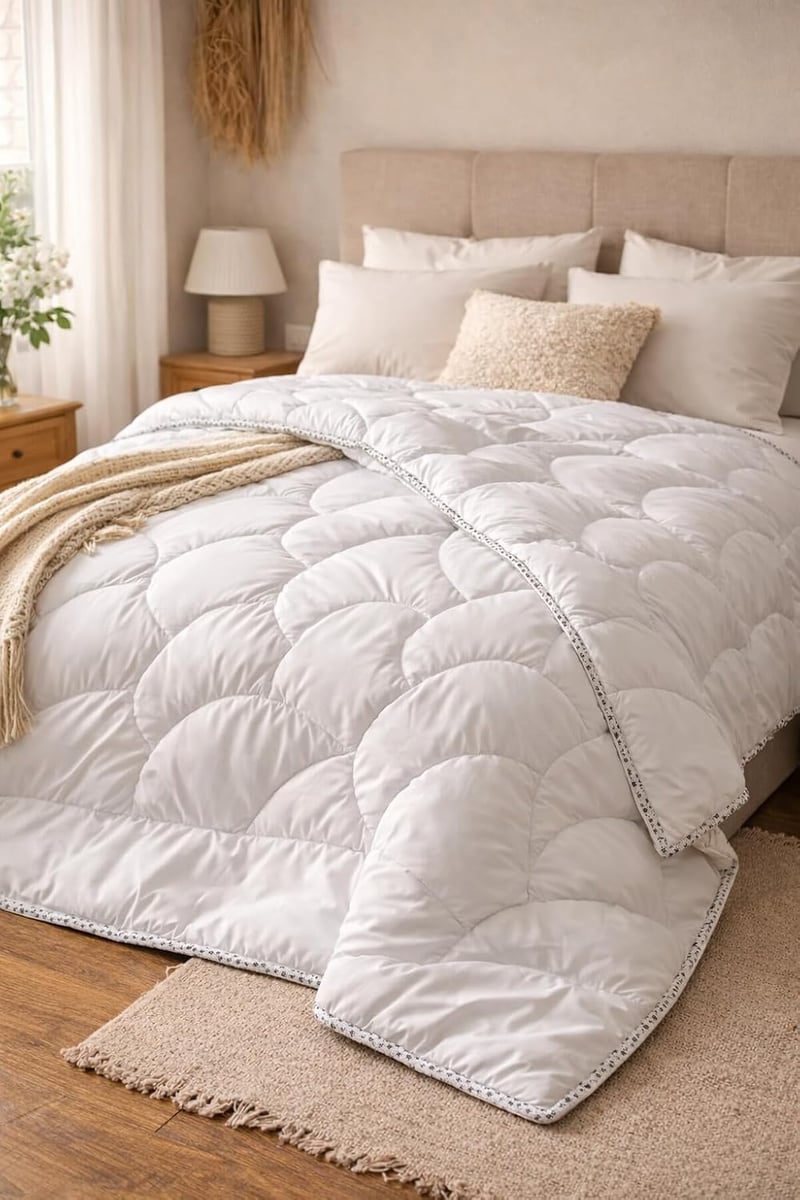 Merino Wool Luxus Alpaka Gyapjú Paplan 140x200 cm Egyszemélyes Minden Évszakra