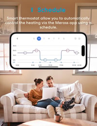 Meross Okos Radiátor Termosztát 2 db - Hub Szükséges, WiFi Fűtésszabályzó, HomeKit, Alexa, Google Asszisztens Kompatibilis, Hangvezérlés 4