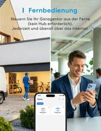 meross Smart WiFi Garázskapu Nyitó, Alexa és Google Asszisztens Kompatibilis - HomeKit, Single 4