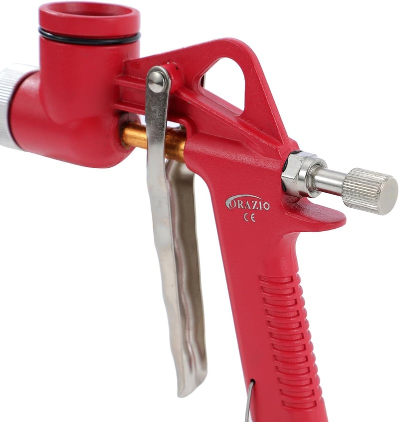 Merry Tools Hopper Feed Texturált Festékszóró Pisztoly 5L Tartállyal - 4/6/8mm Fúvókákkal Kül- és Beltéri Festéshez