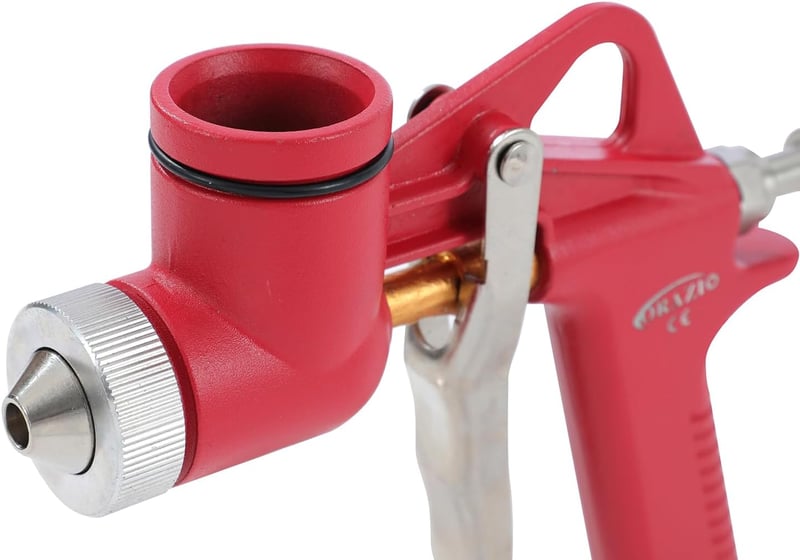 Merry Tools Hopper Feed Texturált Festékszóró Pisztoly 5L Tartállyal - 4/6/8mm Fúvókákkal Kül- és Beltéri Festéshez