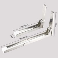 Merry Tools Rozsdamentes Acél Mikrohullámú Sütő Tartó Konzol - Konyhai Polc Állvány 35kg Teherbírással 3