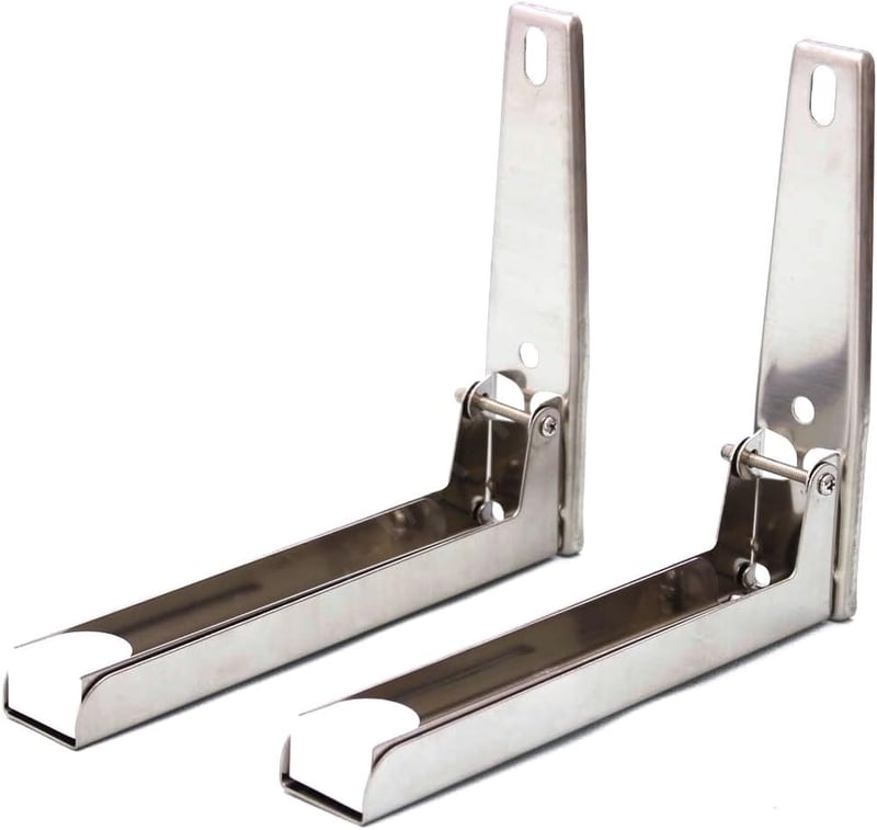 Merry Tools Rozsdamentes Acél Mikrohullámú Sütő Tartó Konzol - Konyhai Polc Állvány 35kg Teherbírással