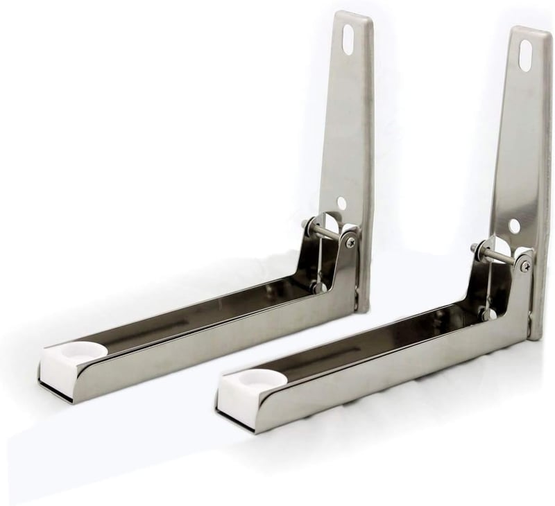 Merry Tools Rozsdamentes Acél Mikrohullámú Sütő Tartó Konzol - Konyhai Polc Állvány 35kg Teherbírással