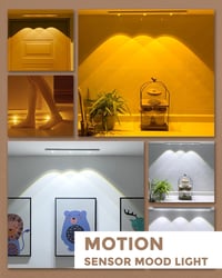 MERTTURM 45 cm Szekrény LED Világítás Mozgásérzékelővel, Mágneses Konyhai Pultvilágítás, 3 Színű Hangulat Fény Dimmerrel, Gardróbhoz Hálószo 2