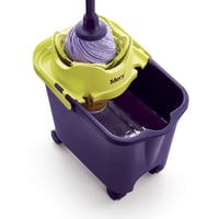 Mery 0336.09 Vedro na vytieranie s kolieskami a automatickým žmýkačom, 14-litrové, fialové 6