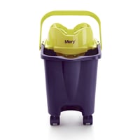 Mery 0336.09 Vedro na vytieranie s kolieskami a automatickým žmýkačom, 14-litrové, fialové 5