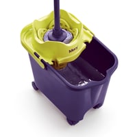 Mery 0336.09 Vedro na vytieranie s kolieskami a automatickým žmýkačom, 14-litrové, fialové 3