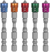 Mesee 10db PH2 Mágneses Csavarozó Bit Készlet, 65mm S2 Acél, Csúszásgátló, Gipszkarton Csavarokhoz, 1/4" Kompatibilis 6