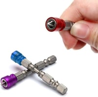 Mesee 10db PH2 Mágneses Csavarozó Bit Készlet, 65mm S2 Acél, Csúszásgátló, Gipszkarton Csavarokhoz, 1/4" Kompatibilis 5