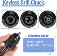 Mesee SDS Plus Tokmány Adapter 13mm - Kulcs Nélküli Fúrótokmány 1/2-20UNF Menettel - Professzionális Gyorscserélő Fúrógép Kiegészítő 4