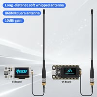 Meshnology 2ks 868MHz LoRa anténa 10 dBi Meshtastic flexibilná anténa s dlhým dosahom 40 cm všesmerová s konektorom SMA 5