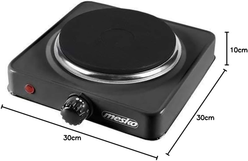 Mesko MS 6508 Egyszemélyes Elektromos Főzőlap Fekete