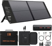 Mesuvida 100W összecsukható napelem USB-C PD 65W gyorstöltés MC4 1