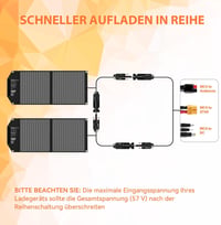 Mesuvida 100W összecsukható napelem USB-C PD 65W gyorstöltés MC4 8