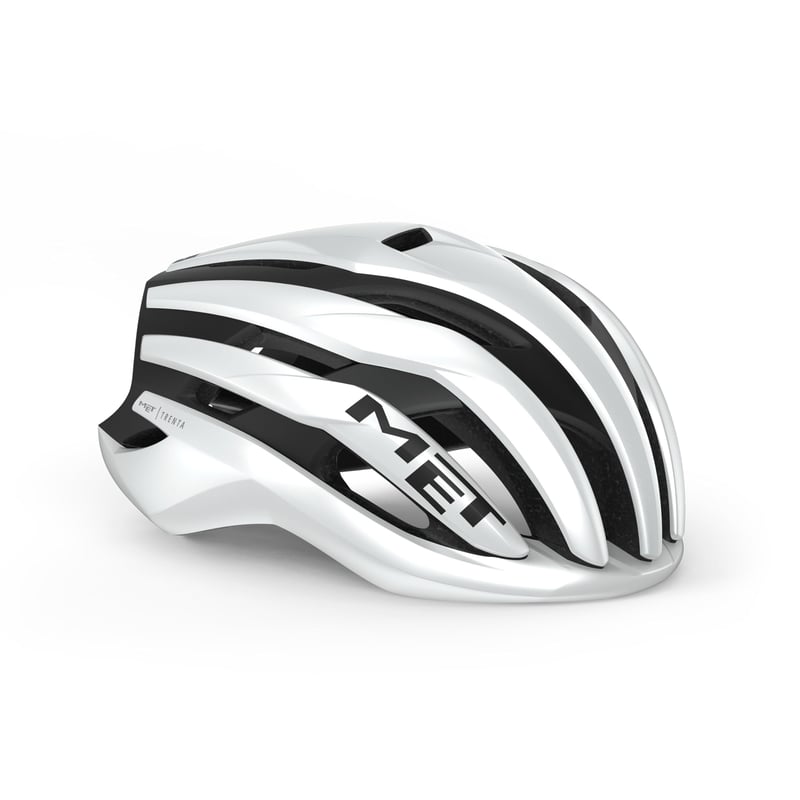 Cestný cyklistický prilba MET Trenta MIPS - veľkosť L (58-61 cm) - biela/čierna