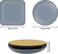 metagio Bútoralátét Készlet - 24 db PTFE Teflon Öntapadós Bútorvédő Csúsztatók Nehéz Bútorokhoz - Négyzet és Kerek Forma - Parketta és Lamin 2