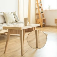 metagio Bútoralátét Készlet - 24 db PTFE Teflon Öntapadós Bútorvédő Csúsztatók Nehéz Bútorokhoz - Négyzet és Kerek Forma - Parketta és Lamin 6